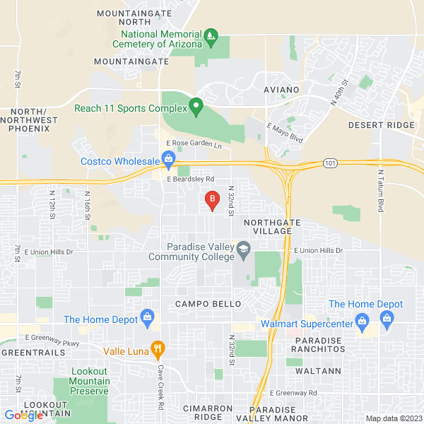 Text Me location map: PO Box 71222, Phoenix, AZ