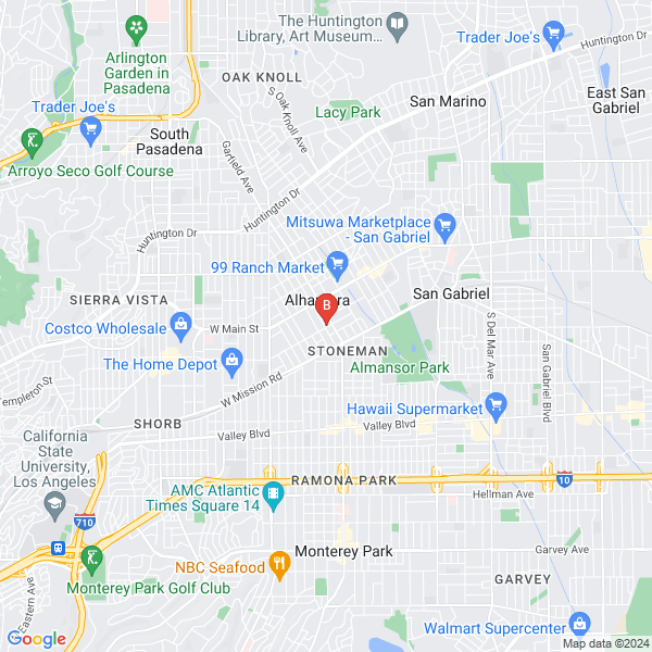 Abogado el Defensor Legal de Accidentes location map: 11 W Commonwealth Ave Ste 5, Alhambra, California